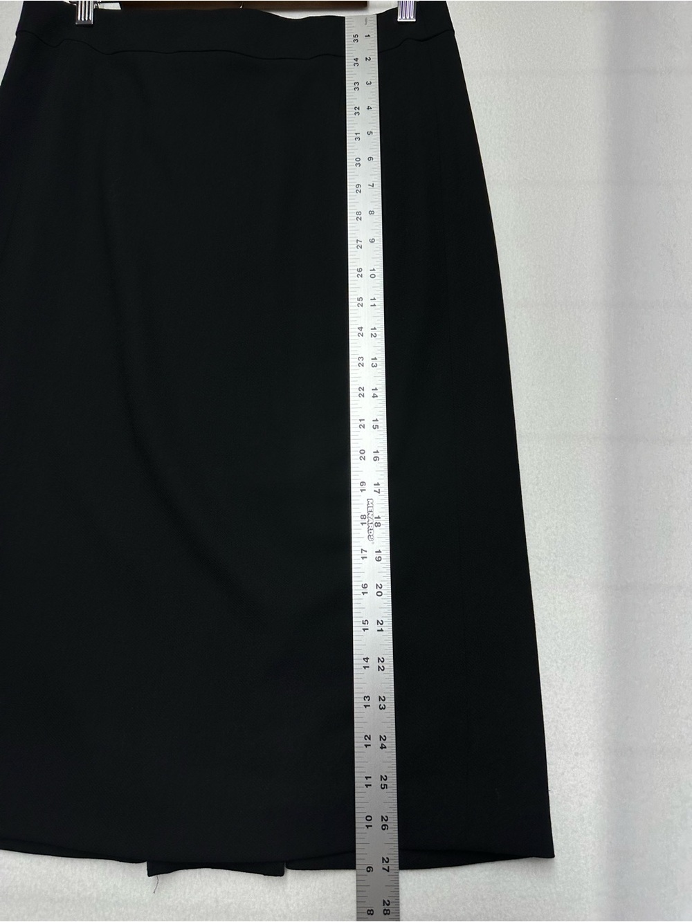 J.Crew 100% Wool Black A-Line Midi Skirt Women’s Size 10 Classic - Picture 3 of 7